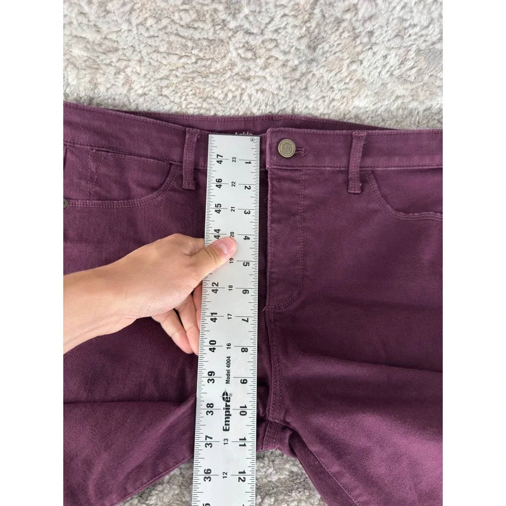 Talbots Size 10 Flawless High-Waist Jegging Ankle Pants Purple Full Length Women